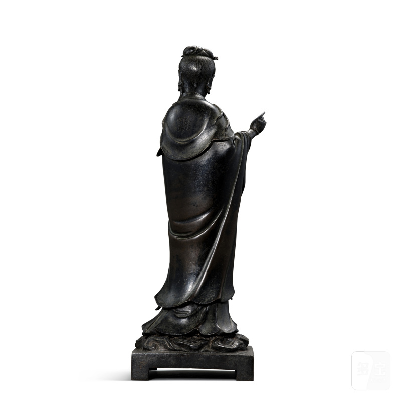 A bronze figure of Guanyin, Late Ming - early Qing dynasty | 明末清初 銅觀音菩薩像 《蘇心宇製》款 - 图2